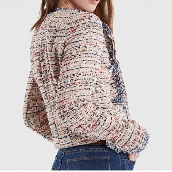 Tweed Jacket in Pink Womens Size XS 525 America - Picture 14 of 14